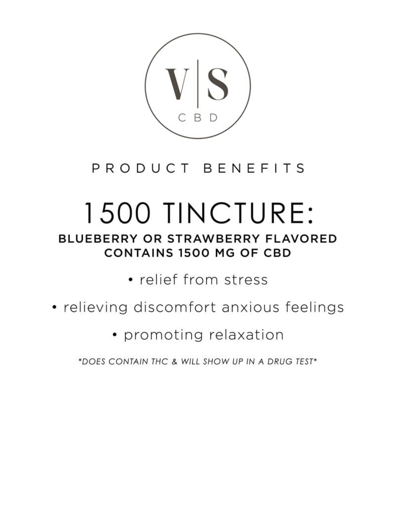 1500mg Blueberry/Strawberry Tincture