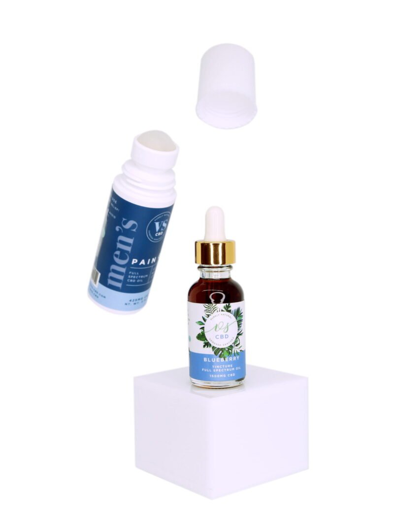 NEW Pain gel & tincture floating 1 Men’s Mini Sample set