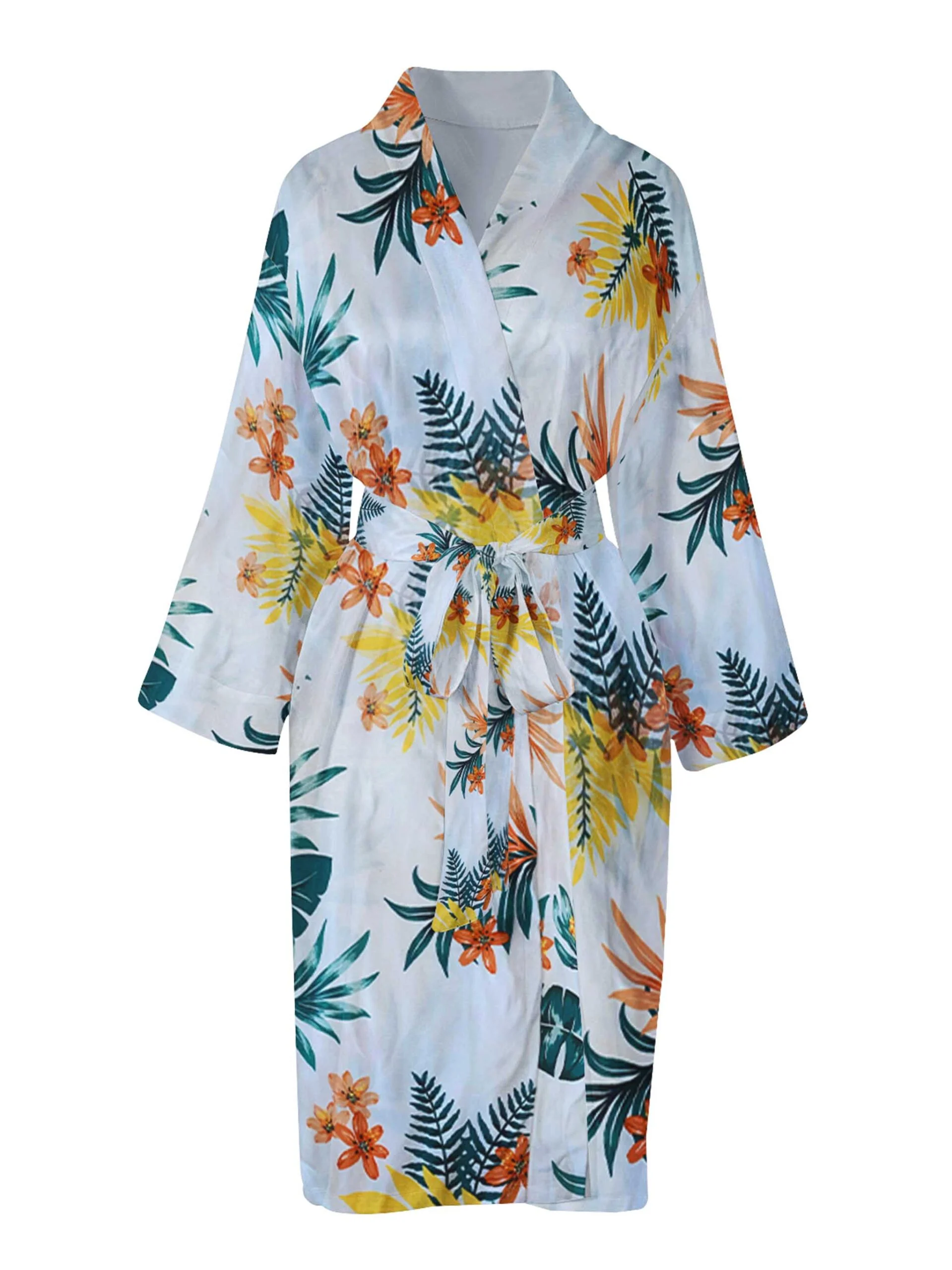 white tropical robe 3