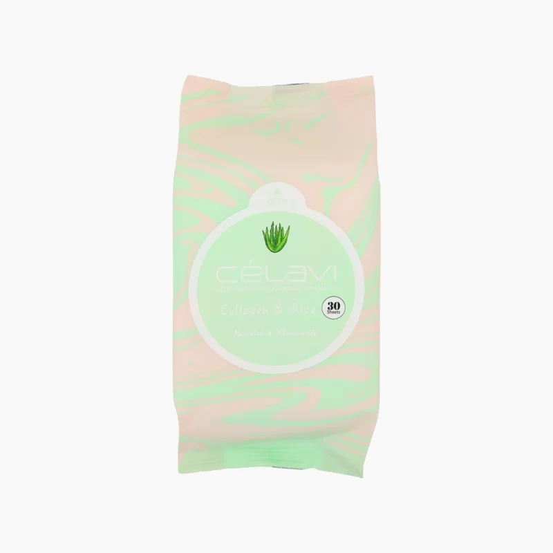 Célavi Collagen & Aloe Make-up Remover Cleansing Towelettes